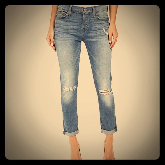 7 For All Mankind Josefina Distressed Jeans - Picture 1 of 7